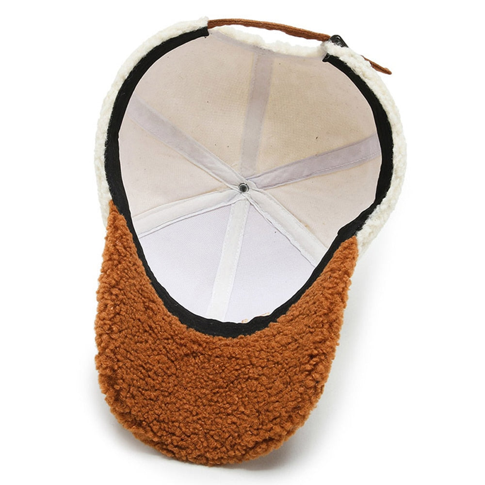 Warme Baseball Cap Damen Wintermütze Teddy Mütze Kappe Hut Unisex