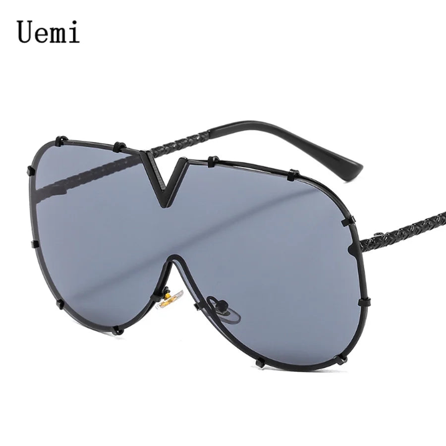 Damen Sonnenbrille Designer Luxus Brille Quadratische Gläser Vintage UV400