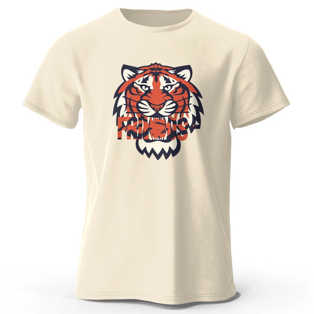Männer T-Shirt Tiger Herrenmode Shirts Hemden Streetwear 100% Baumwolle Tank Top