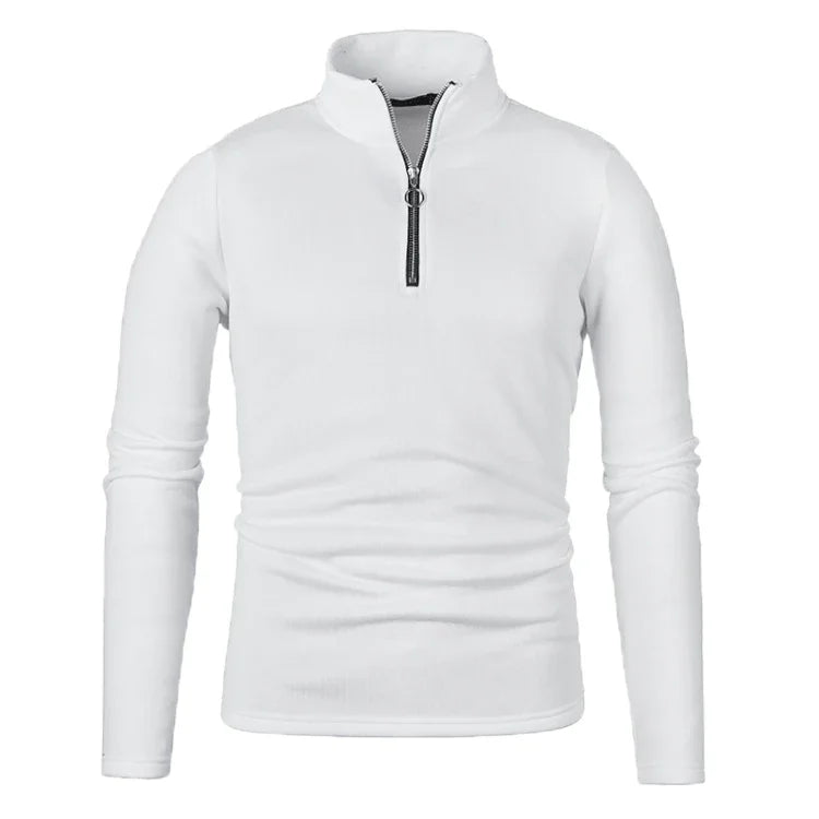 Herren Pullover Sweatshirt Troyer Pulli Sweater Stehkragen Zipper Langarmpulli