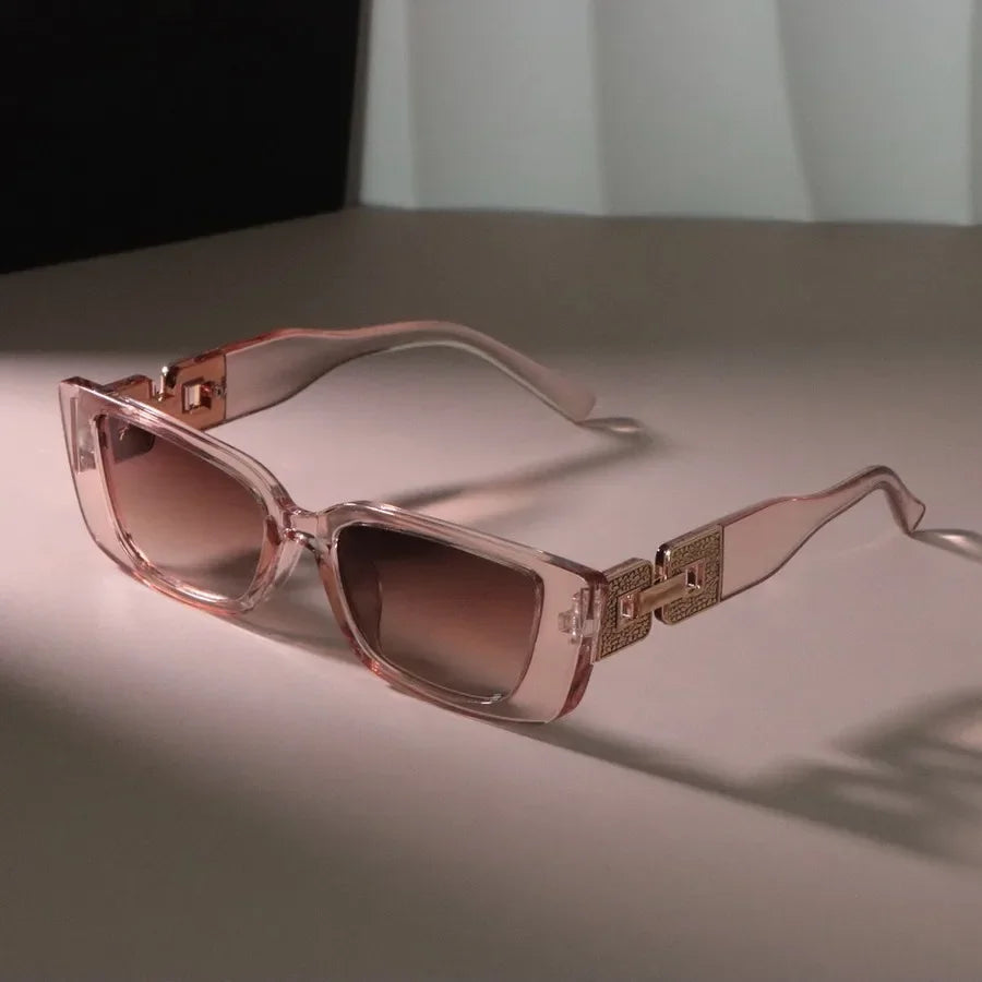 Damen Sonnenbrille Designer Luxus Brille Quadratische Übergröße Gläser Vintage