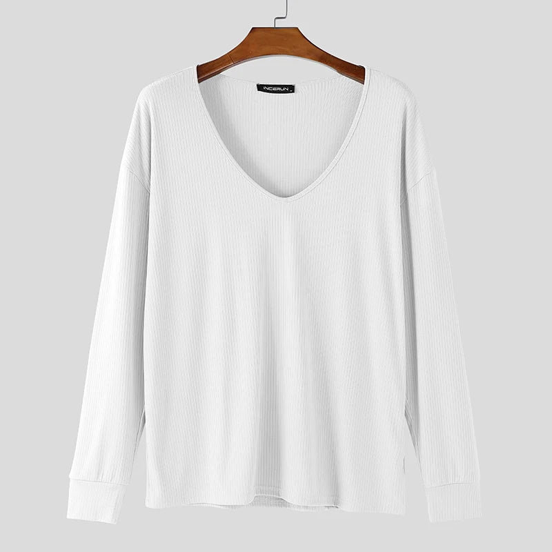Herren Pullover Sweatshirt Leichter Pulli Sweater Langarm Shirt Strickpullover