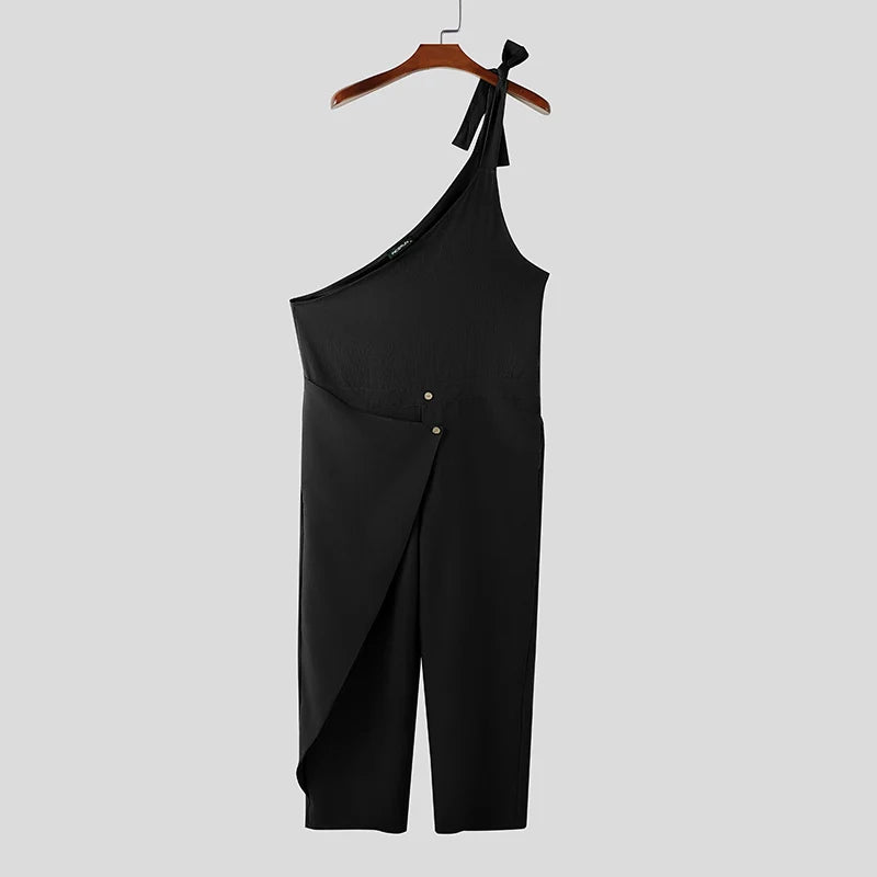 Männer Latzhose Hose Harems Pumphosen Pluderhosen Jogger Overalls Streetwear