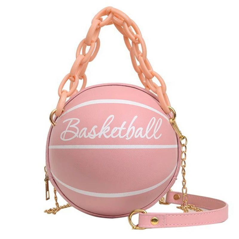 BagStreet kleine Damen Handtasche Schultertasche Umhängetasche Basketball Tasche