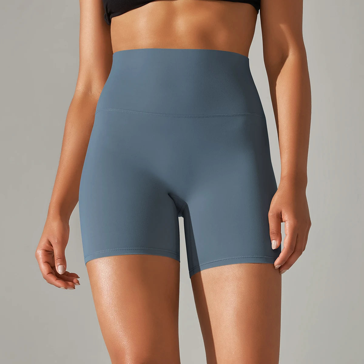 Damen Yoga Shorts hohe Taille Push-Up Damen Sport Hot Pants Fitness Gym Hotpants