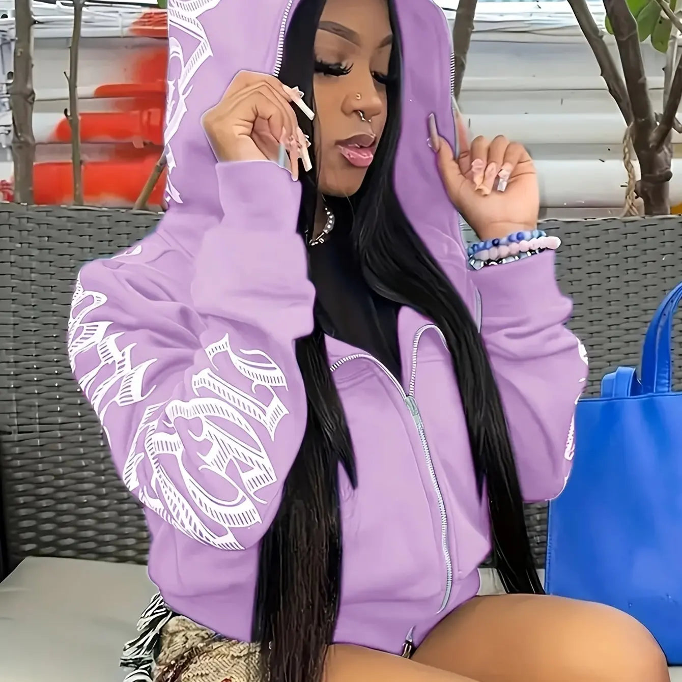 Damen Kapuzenpullover Sweatshirt Hoodie Pulli Kapuzenpulli Streetwear Pullover