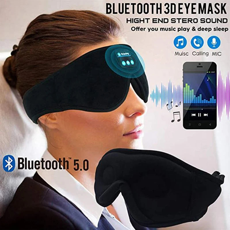 Schlafmaske Maske Augenbinde Augenmaske Nachtmaske 3D Schlafbrille mit Musik