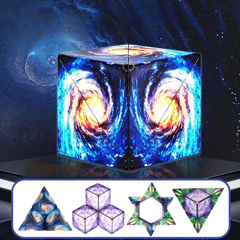 Zauberwürfel Anti Stress Spielzeug magnetischer 3D Drehwürfel Magischer Würfel