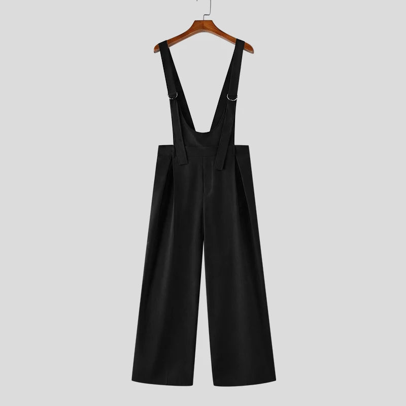 Männer Latzhose Hose Harems Pumphosen Pluderhosen Jogger Overalls Streetwear