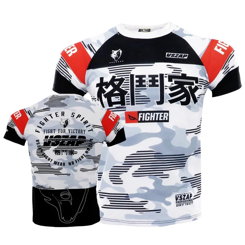 Herren Fashion Muay Thai 3D T-Shirt Rundhals Unisex Sommer Streetwear