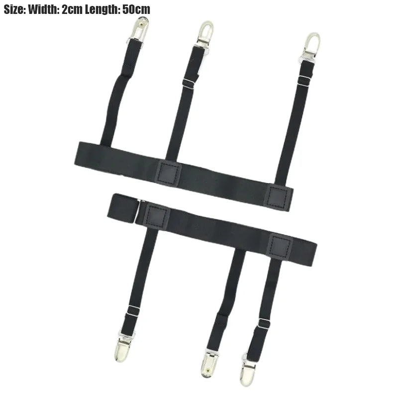 Verstellbarer Hemd halter Hosenträger Bein Hosenträger Hemdhalter Unisex
