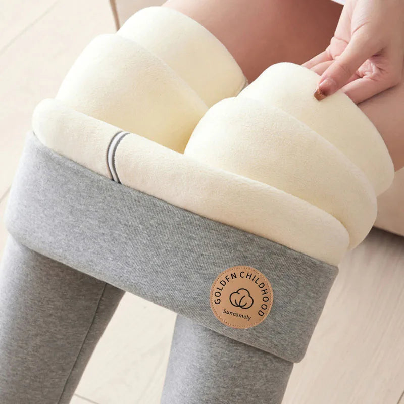 Frauen Hose Winter Leggins Warm Thermohose Innenfleece Leggings Strumpfhose