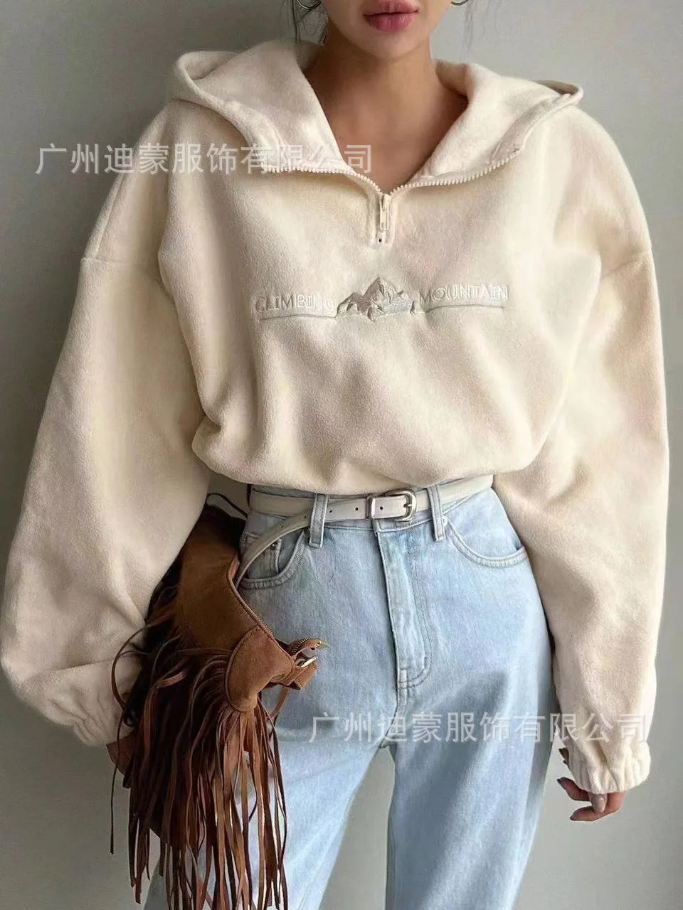 Kapuzenpullover Sweatshirt Hoodie Pulli Damen Kapuzenpulli Shirt Hoody Zip-up