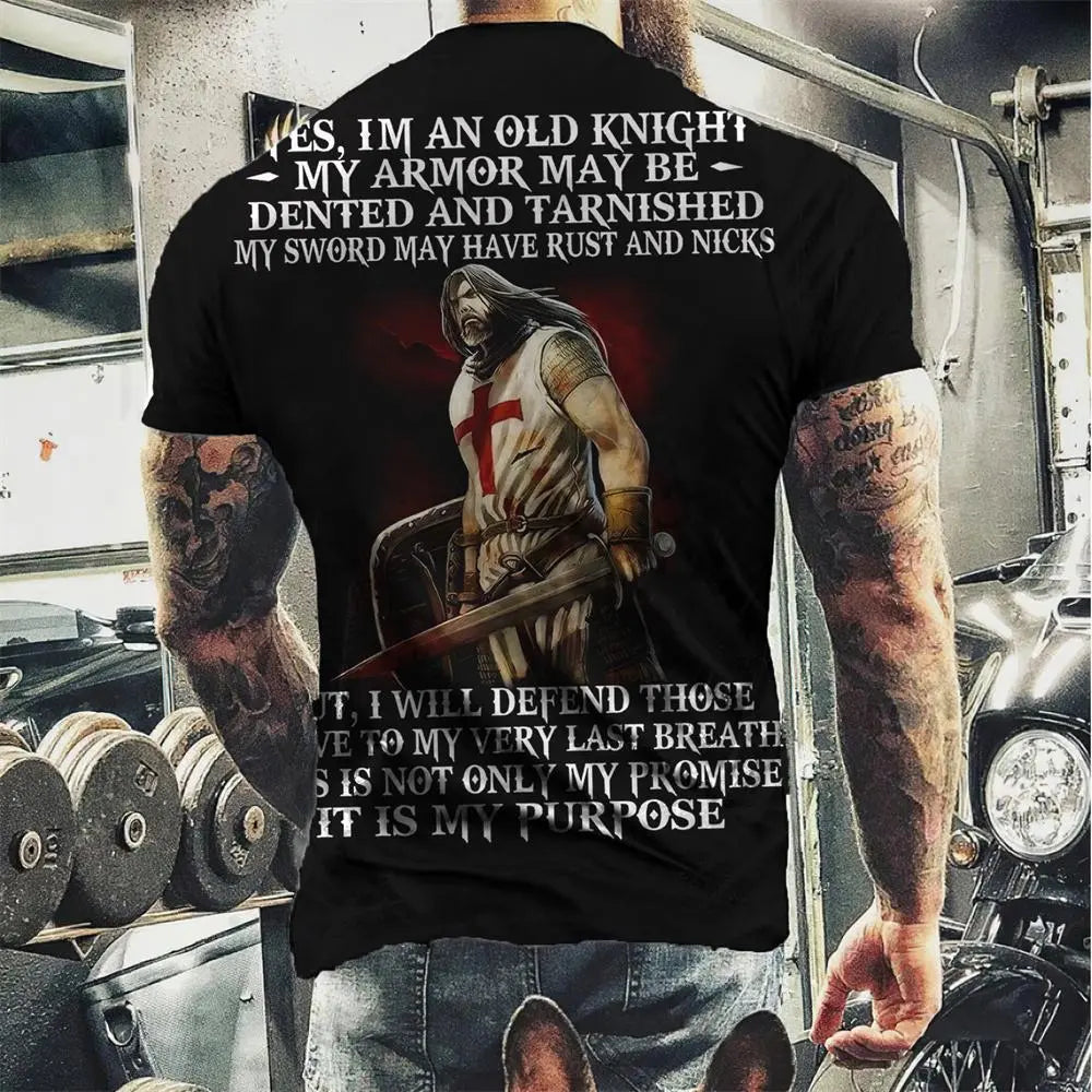 Herren Fashion Vintage 3D T-Shirt Rundhals Unisex Sommer Sparta Streetwear