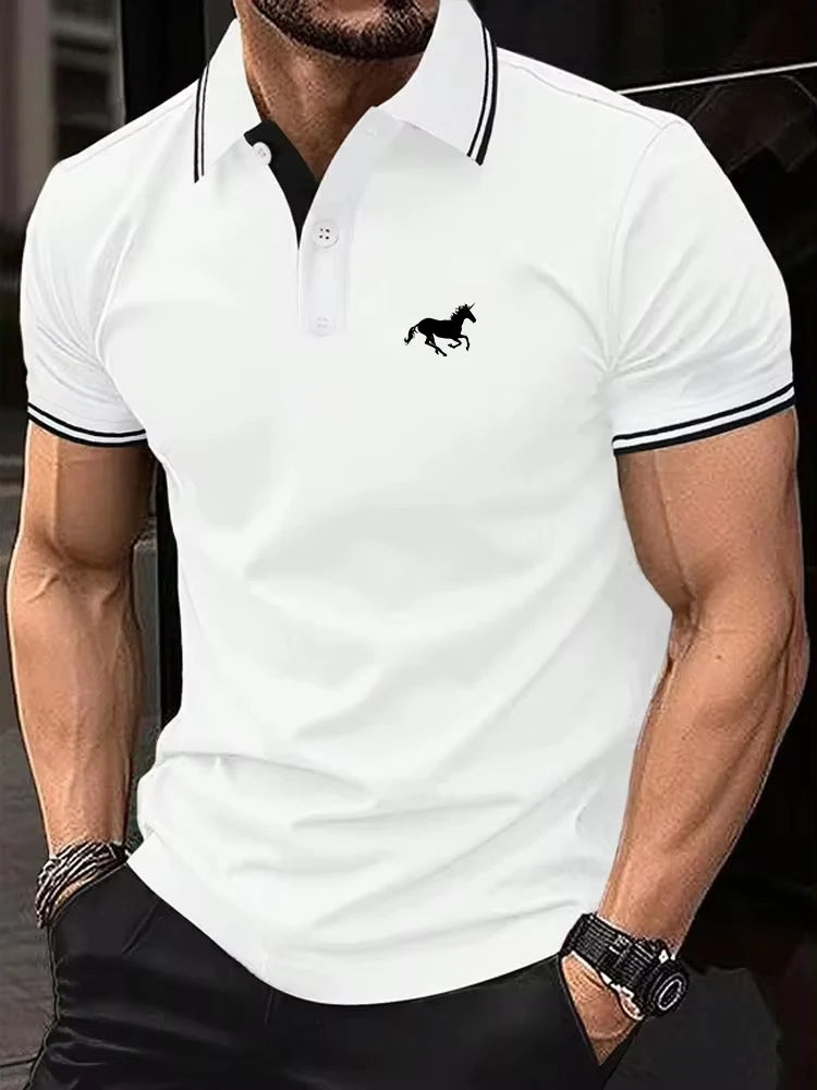 Herren Poloshirt POLO Shirt T-Shirt Kurzarm Zipper Hemd Fashion Polohemd NEU