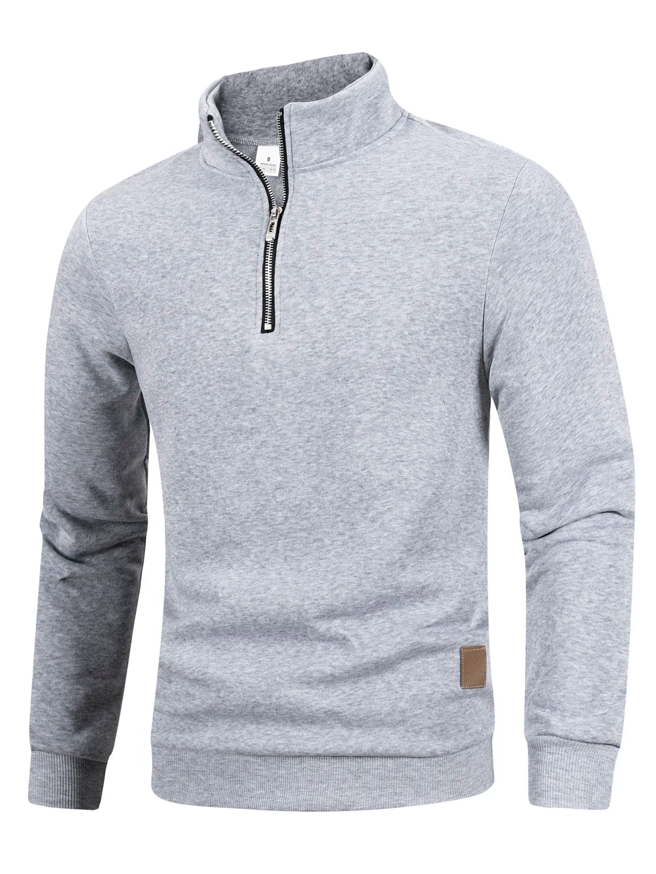 Herren Pullover Sweatshirt Troyer Pulli Sweater Stehkragen Zipper Langarmpulli