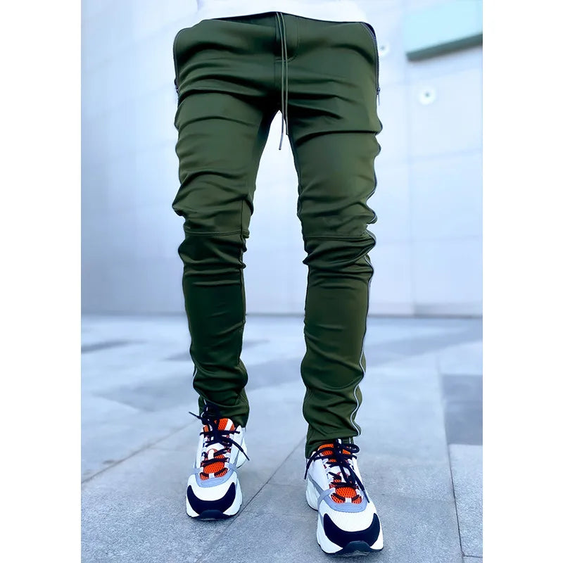 Herren Sporthose Jogger Jogginghose Sweatpants Trainingshose Cargo Hose mit Zip