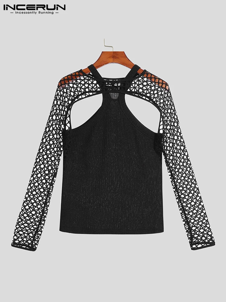 Fetisch Fashion Männer Sexy Bodysuits Herren Body Shirts Hemd Transparent Club