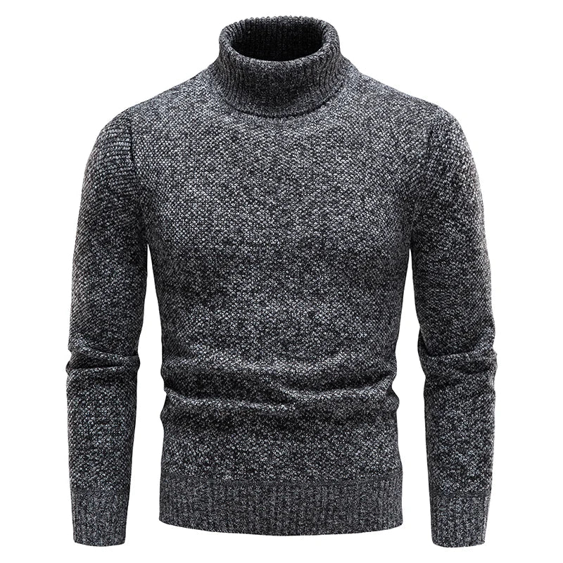 Herren Rollkragen Fleece Pullover Sweatshirt Pulli Sweater Shirt Langarmshirt