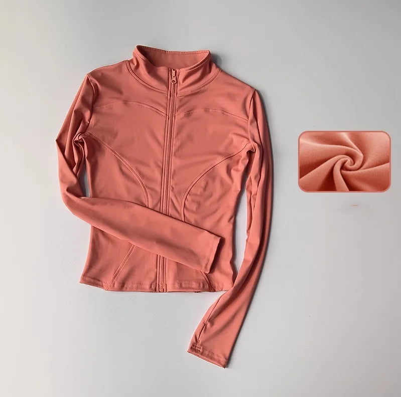 Damen Sportjacke Sweatshirt Fitness Gym Jacke Freizeitjacke Yoga Sportswear