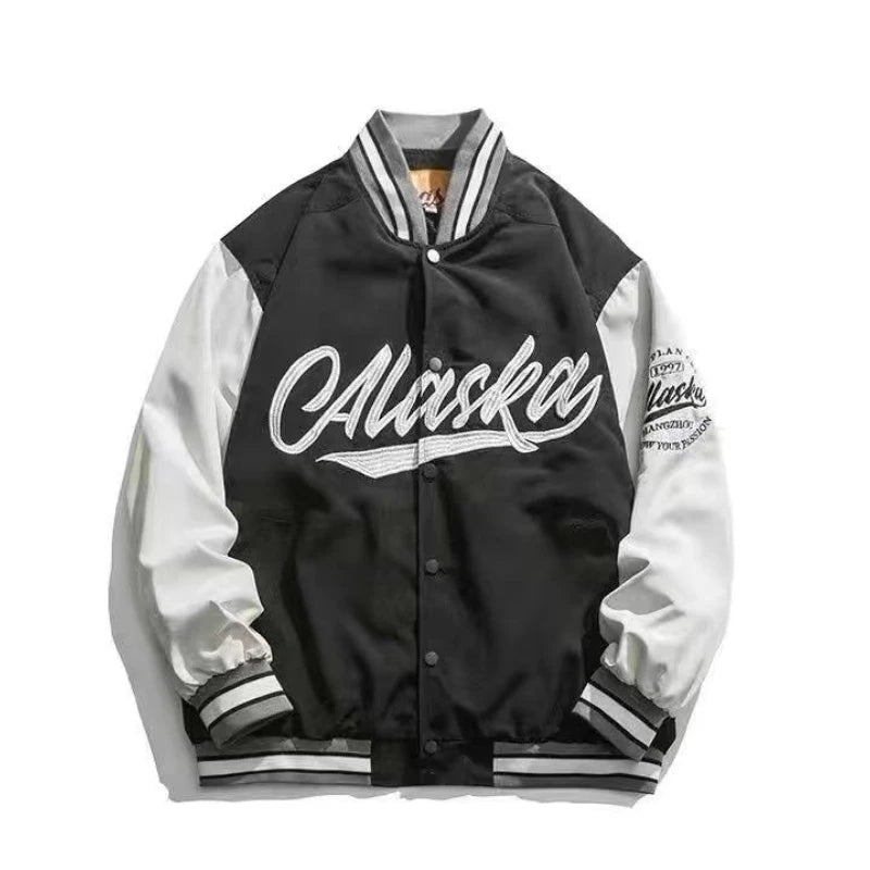 Herren Baseballjacke Bomberjacke Jacke Unisex Fliegerjacke Collegejacke College