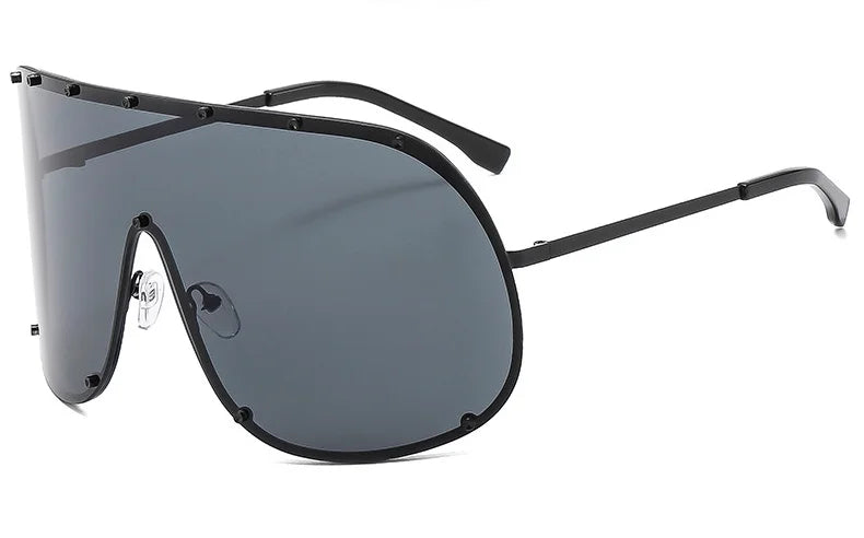 Damen Sonnenbrille Designer Luxus Brille Quadratische Übergröße Gläser Vintage