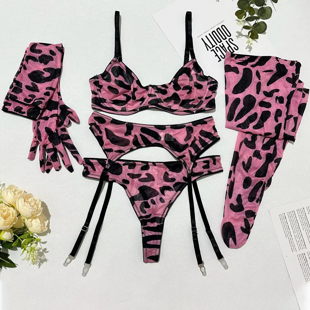 Push-Up Sexy BH-Set + Slip Unterwäsche Spitze Dessous Reizwäsche Tanga Schlüpfer