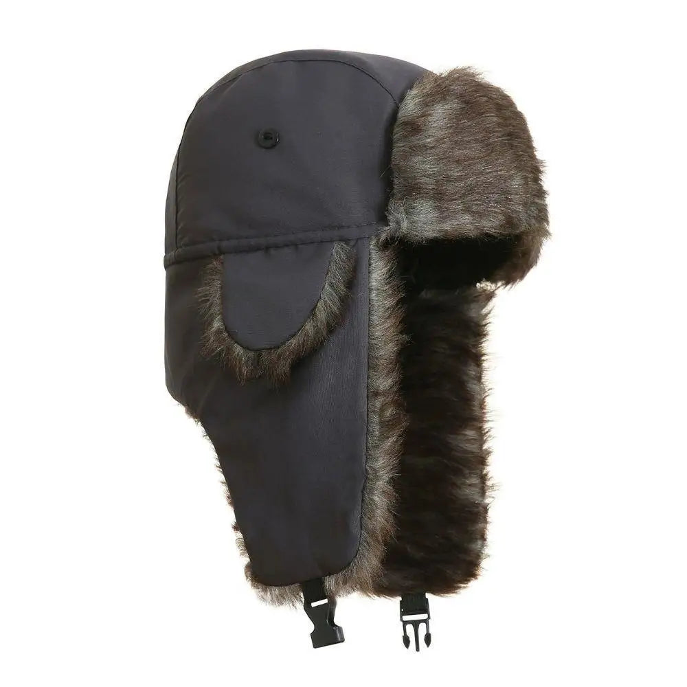 Damen Fliegermütze Wintermütze Trapper Fellmütze Pilotenmütze Mütze Ohrenmütze