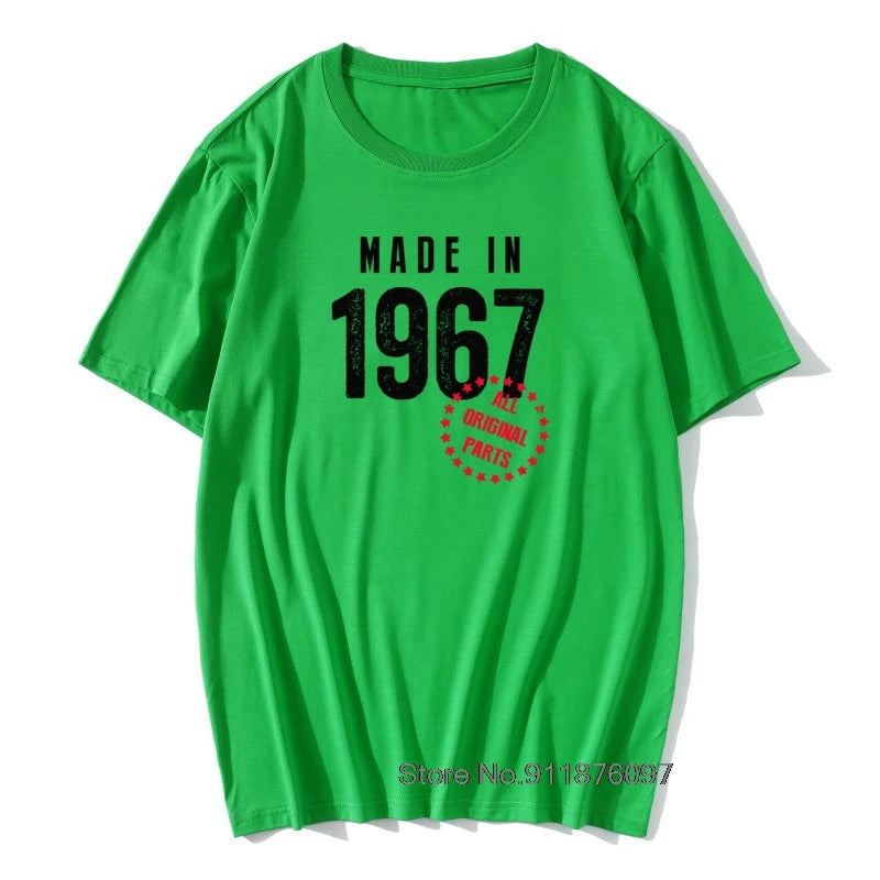 Herren T-Shirt Made In 1965 Shirt Unisex Streetwear Tank Top 100% Baumwolle