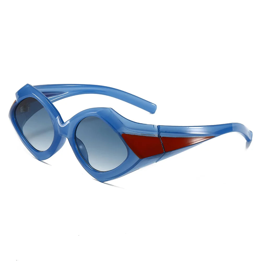 Occhiali da sole ovali oversize per donna e uomo Fotocromatici Polarizzati UV400