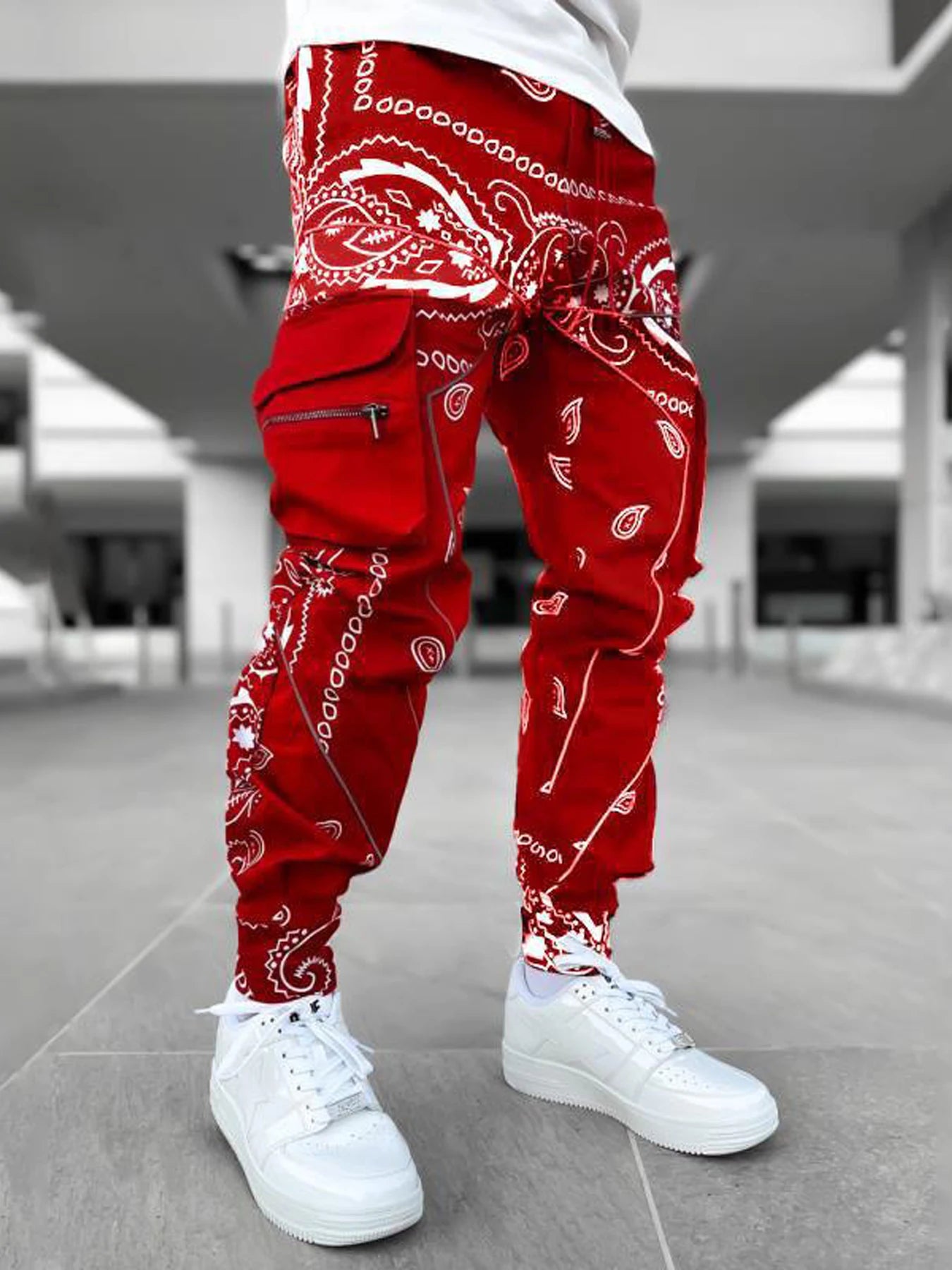 Herren Hose Sporthose Trainingshose Jogger Fitness Slim Fit Cargo Streetwear
