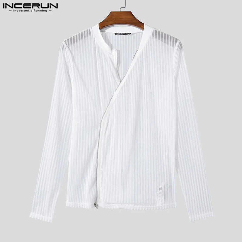 Fetisch Fashion Männer Oberteil Sexy Shirt Herren Body Hemd Transparent Clubwear