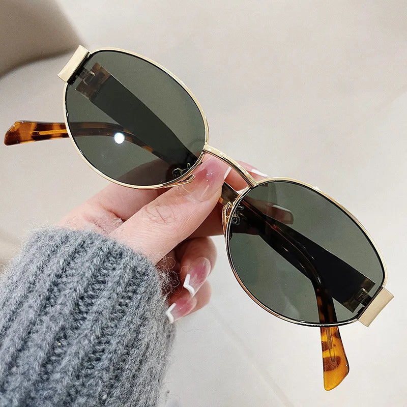 Damen Sonnenbrille Designer Luxus Brille Hexagon Gläser Vintage Piloten-Brille