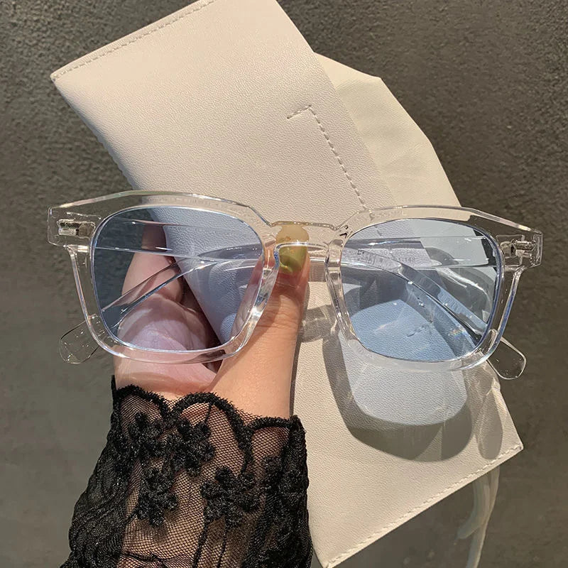 Damen Sonnenbrille Designer Luxus Brille Quadratische Übergröße Gläser Vintage