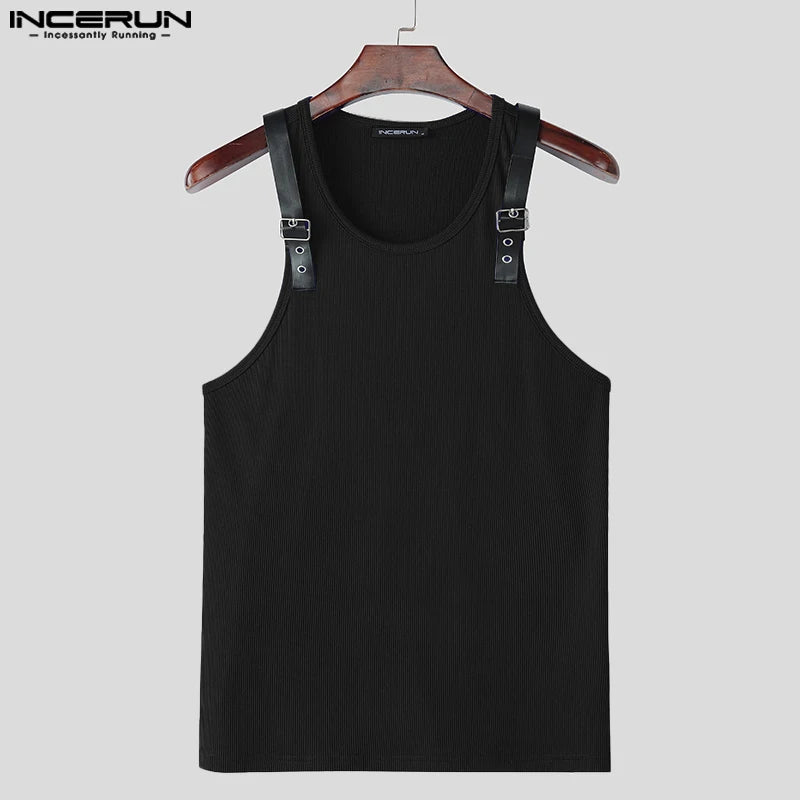 Herren Oberteil Ärmellos Tank Top Sexy Shirt Clubwear Muskel T-Shirt Unterhemd