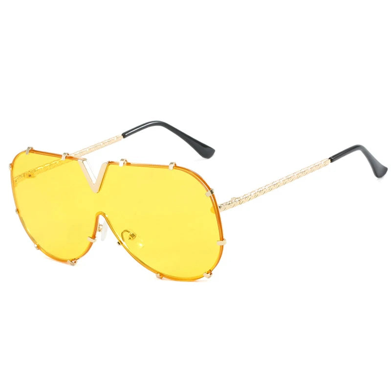 Occhiali da sole ovali oversize per donna e uomo Fotocromatici Polarizzati UV400