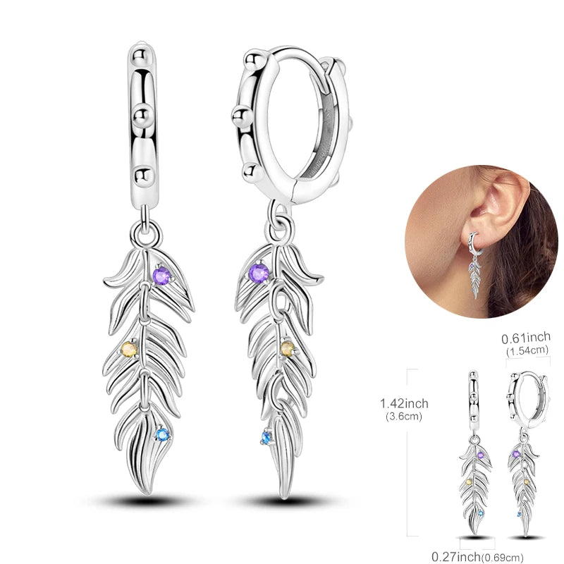 Creolen 925 Silber Ohrringe Zirkonia | Hypoallergen | Luxus Ohrstecker Geschenk