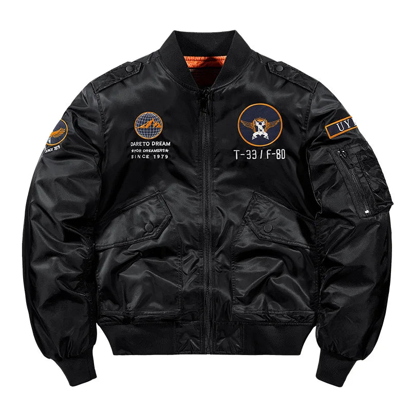 MA-1 Bomber Jacke Fliegerjacke Baseball Pilotenjacke Baseballjacke Air Force