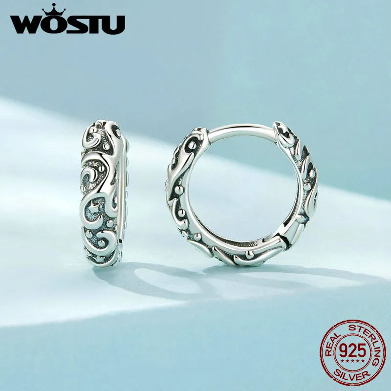 1 Paar Creolen aus 925 Sterling Silber Ohrringe Zirkonia Ohrstecker NEU
