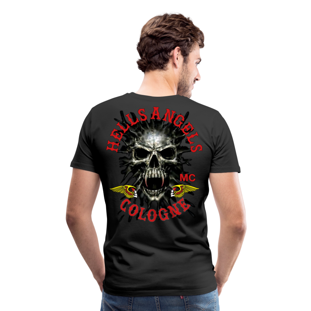 Fashion Herren Horror Skull 3D T-Shirt Rundhals Unisex Sommer Streetwear - Schwarz