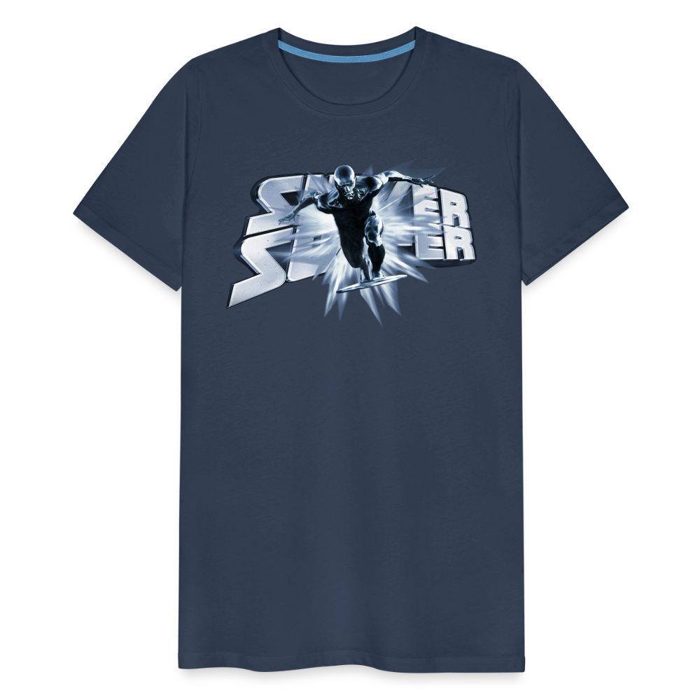 Männer Fashion Superheld T-Shirt Rundhals Unisex Sommer Streetwear 100% Baumwolle - Navy