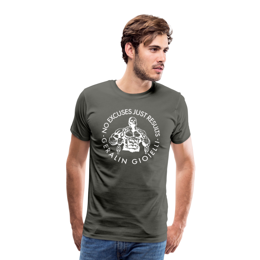 GYM Shirt Sport T-Shirt Men Herren Fitness Sportswear Unisex Streetwear - Asphalt