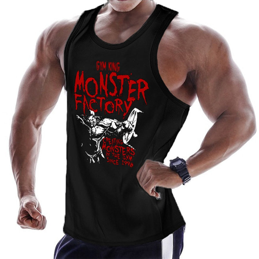 Tanktop T-Shirt Muskelshirt Achselshirt Sport Basic Unifarben Herren