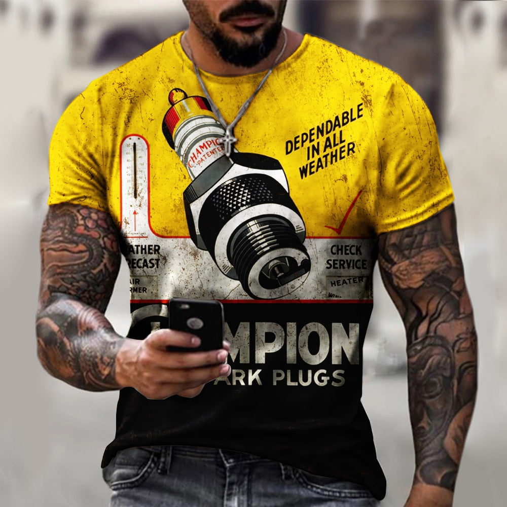Herren Corona Extra 3D T-Shirt Rundhals Unisex Sommer Streetwear