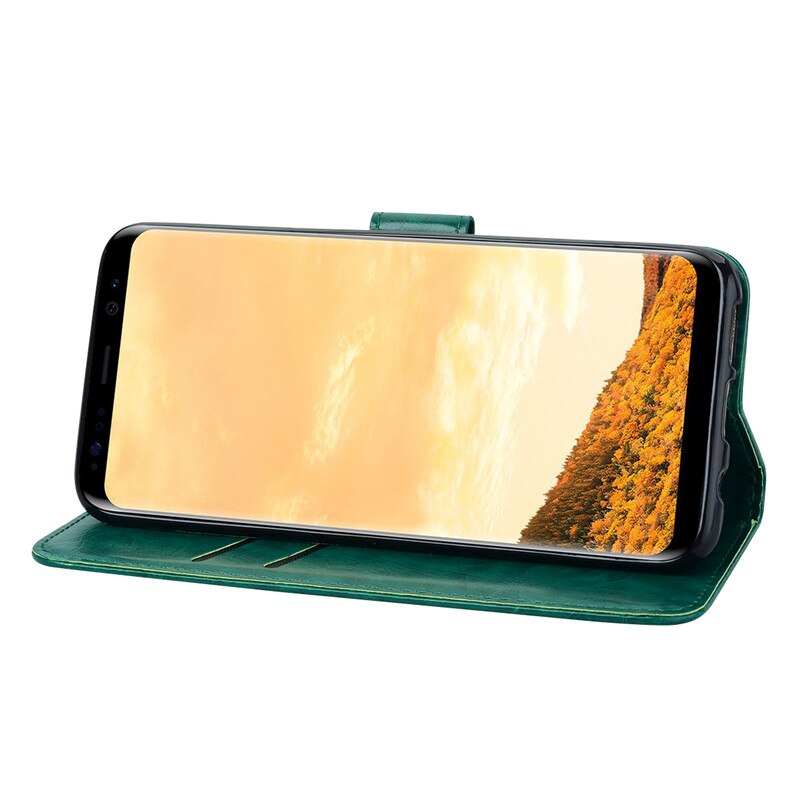 Handy Tasche Schutzhülle Book Case Flip Cover Wallet Etui Handy Hülle Schwarz