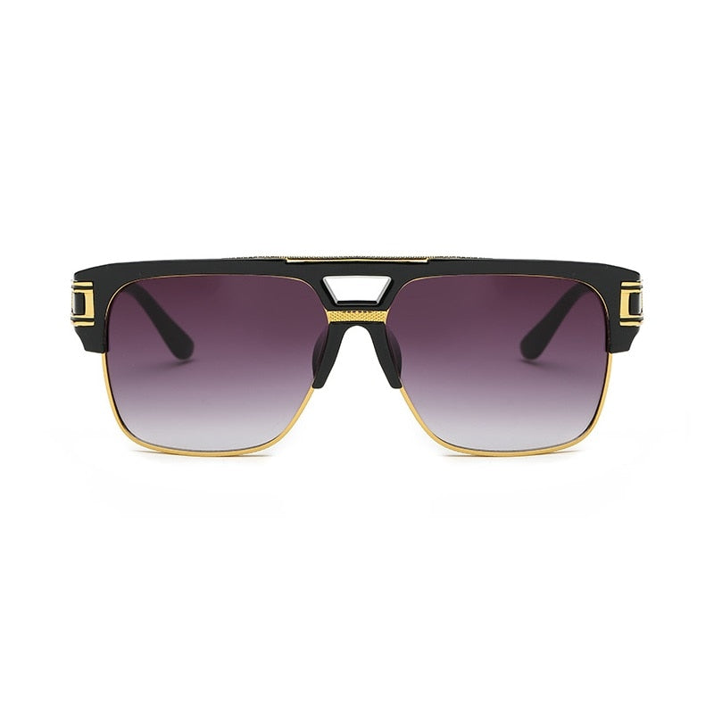 Klassische Designer Luxus Sonnenbrille Damen Herren Quadratische Übergröße Gläser