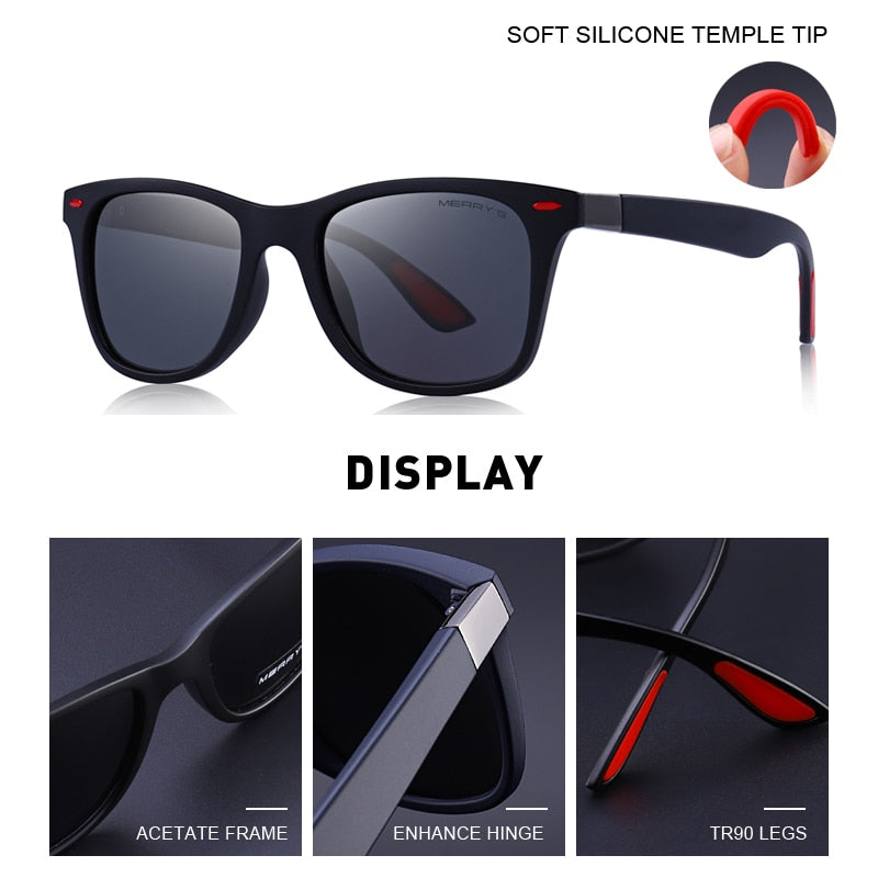 Fashion Herren HD Polarisiert Sonnenbrille 100% UV400 Polycarbonat Pilotenbrille