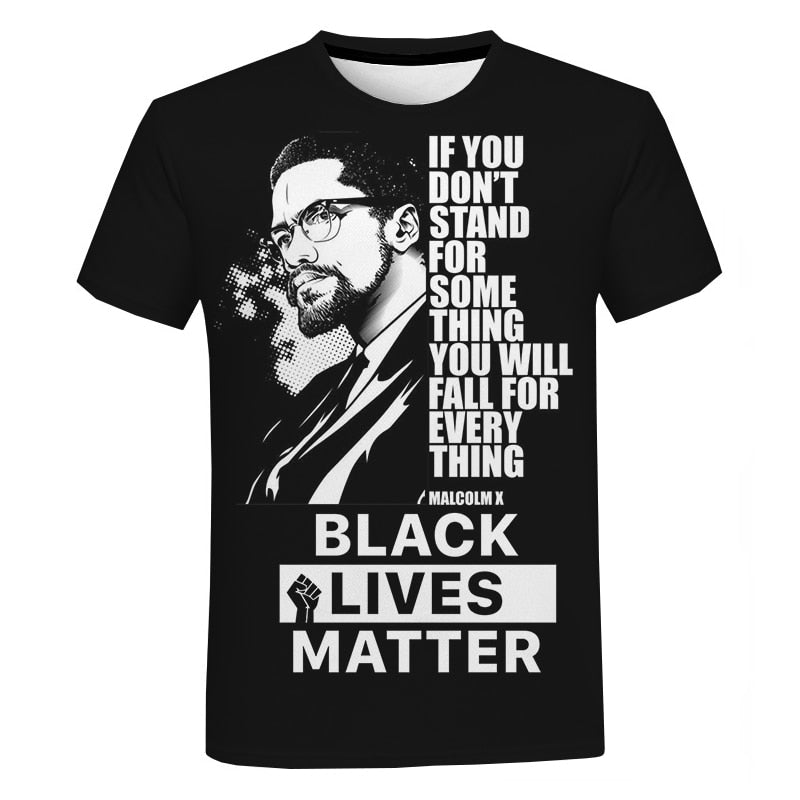 T-Shirt Unisex Streetwear Fashion Black Lives Matter I Can't Breathe George Floyd