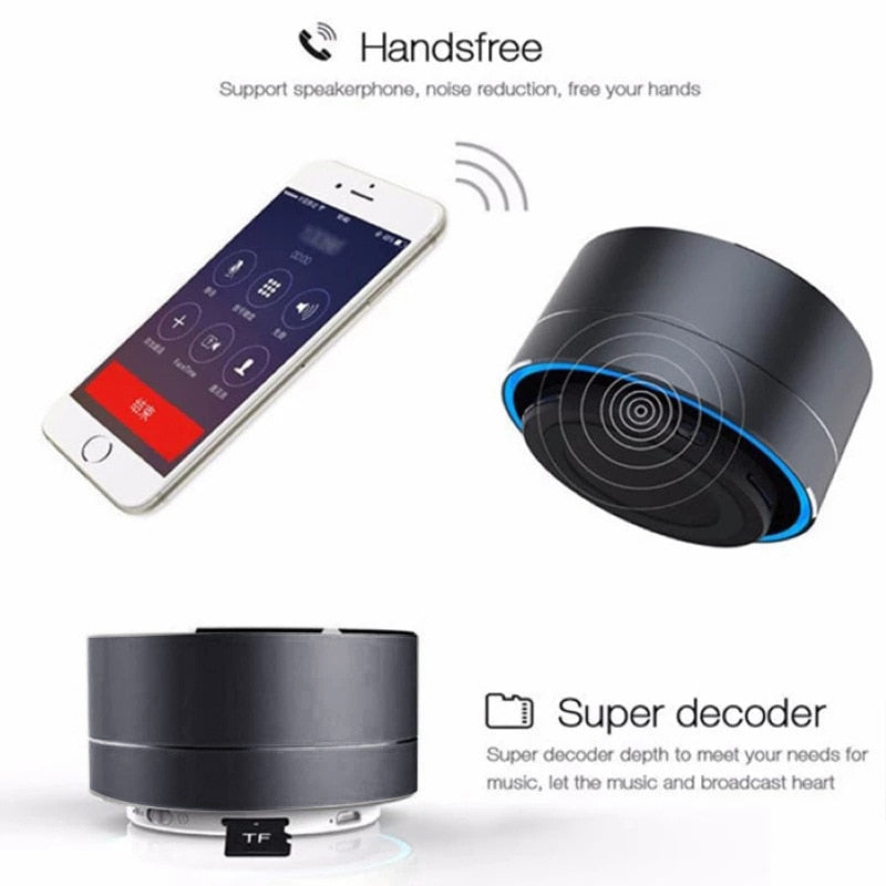 Tragbarer Wireless Bluetooth Lautsprecher Stereo Subwoofer SD Musicbox