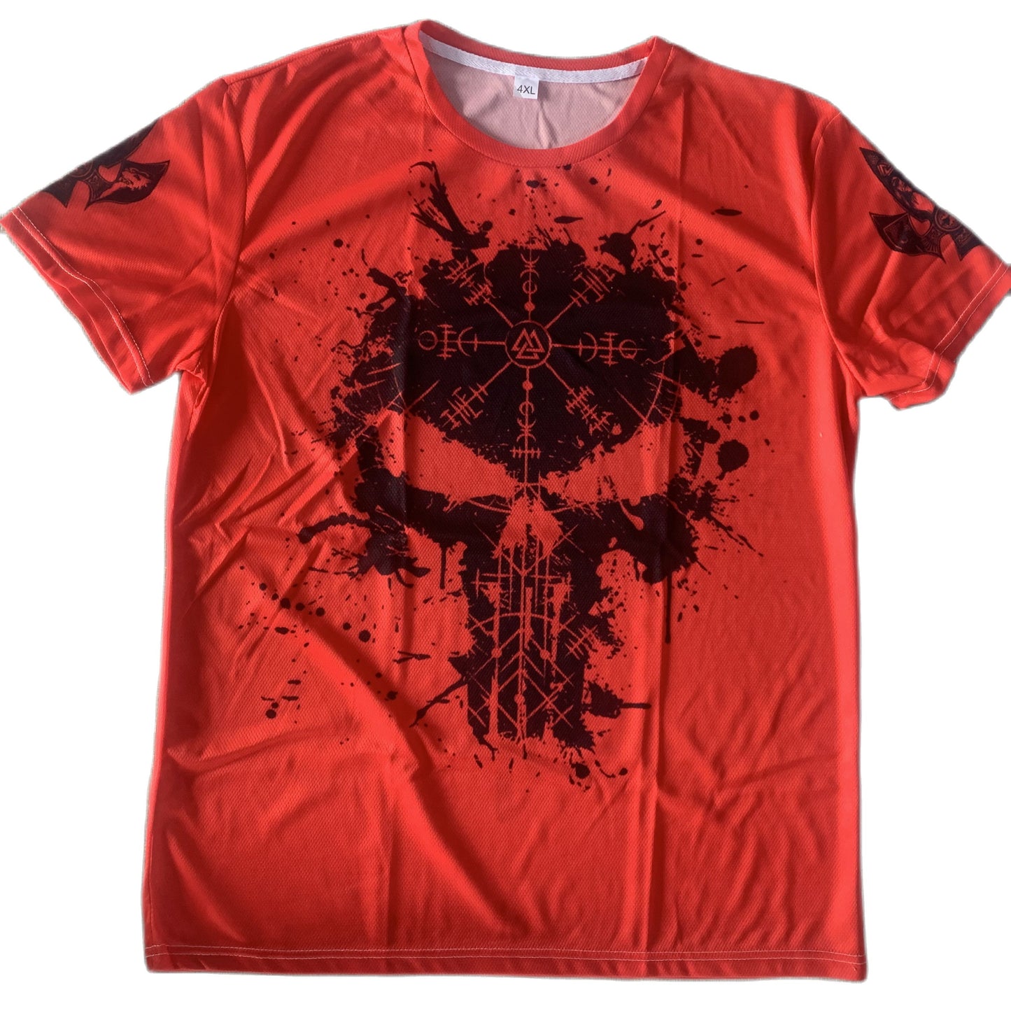 Männer Vikings Symbol Retro Vintage 3D T-Shirt Rundhals Unisex Streetwear